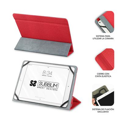 Tablet kap Subblim SUB-CUT-2FC002 Rood