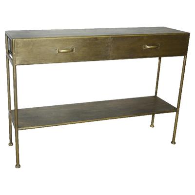 PTMD Sidetable 'Simple' Metaal, met 3 lades, 170,5 x 80cm