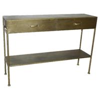 PTMD Sidetable 'Simple' Metaal, met 3 lades, 170,5 x 80cm - thumbnail