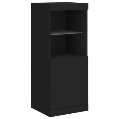 Dressoir met LED-verlichting 41x37x100 cm zwart