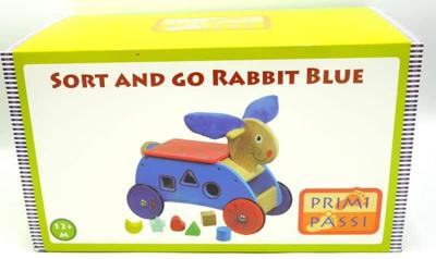 Jonotoys Prima passi vormen loop figuur konijn