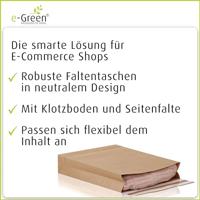 e-Green enveloppen met blokbodem, ft 400 x 500 x 100 + 100 mm, doos van 100 stuks - thumbnail