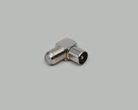 BKL Electronic 0403133 0403133 Coax-adapter Coax-stekker - F-bus 1 stuk(s) - thumbnail