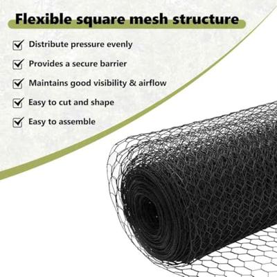 VidaXL Hexagon hek grijs 0,6 x 25 m pvc