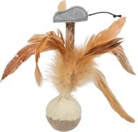Trixie 45730 sta-op-shuttle met muis, pluche, 15 cm - thumbnail