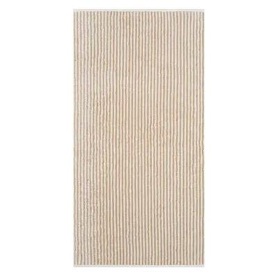 Cawö Cawö Two-Tone Stripe Handdoek 50x100 natur