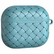 AirPods 3 hoesje - TPU - Woven series - Blauwgrijs - thumbnail