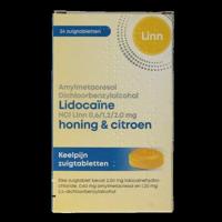 Linn Amylmetacresol lidocaine honing citroen 24 Zuigtabletten - thumbnail