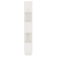 Boekenkast/kamerscherm 51x25x163,5 cm massief grenenhout wit - thumbnail