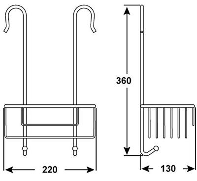 Cornat Ophangkorf Voor Wandkraan - T340201