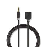Nedis Stereo-Audiokabel | 3,5 mm Male | 2x 3,5 mm Female | 0.2 m | 1 stuks - CABW22100AT02 CABW22100AT02 - thumbnail