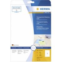 Herma 4375 210 x 297 mm Polyester folie Transparant 25 stuk(s) Permanent hechtend Folie-etiketten - thumbnail