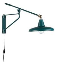 Dutchbone Wandlamp 'Hector' 30cm, kleur Teal - thumbnail