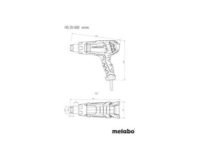 Metabo 602066000 HG 20-600 Heteluchtpistool 2000 W - thumbnail