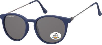 Zonnebril montana smoke polar rond glas mtl blauw Zonnebril montana smoke polar rond glas mtl blauw
