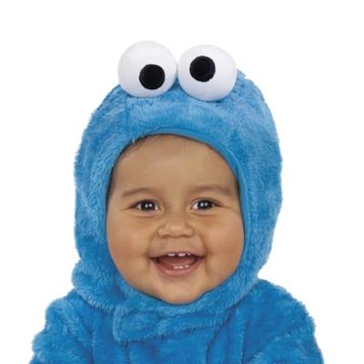 Kostuums voor Baby's My Other Me Cookie Monster Maat 0-6 Maanden