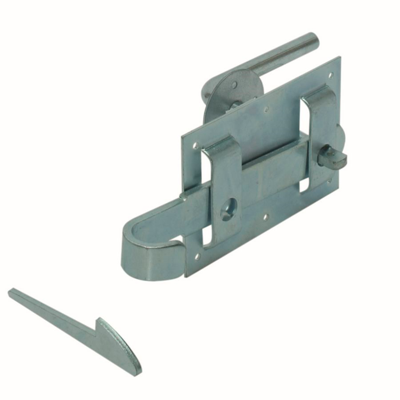 Gebr. Bodegraven boerenklinkstel - skinverpakking incl. schroeven en inslagneus - verzinkt - 70610.B001+barcode