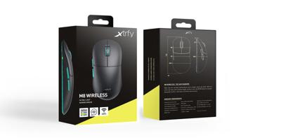 CHERRY XTRFY M8 Draadloze Gaming Muis Zwart
