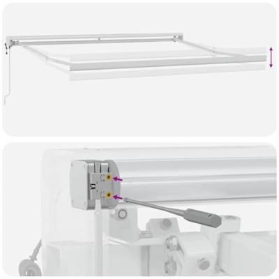 Automatische Inklapbare Luifel Zwart 350 x 250 cm