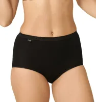 Dames Basic Maxi slip - Taille dames ondergoed katoen - Dames onderbroek - 38 - Zwart | Dames slip - Onderbroek - Ondergoed - 38 - Onderbroek - - - thumbnail
