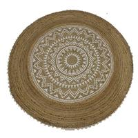 Tapijt DKD Home Decor Bruin Mandala (200 x 200 x 0,75 cm) - thumbnail