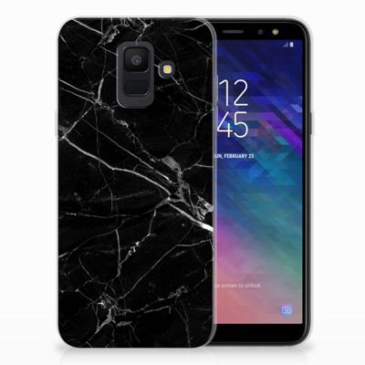 Samsung Galaxy A6 (2018) | TPU | Siliconen hoesje | Marmer Zwart - Origineel Cadeau Vader Samsung Galaxy A6 (2018) | TPU | Siliconen hoesje | Marmer Zwart - Origineel Cadeau Vader