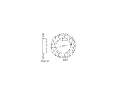 ESJOT Chain wheel 530 43z steel black