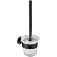 WC Borstel met Houder - Toiletborstelhouder - Leoni Rimbo - Rond - Mat Zwart - thumbnail