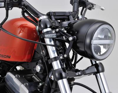 DAYTONA "dual-axis" koplamphouder bracket sh. alu 39mm sw adjustable