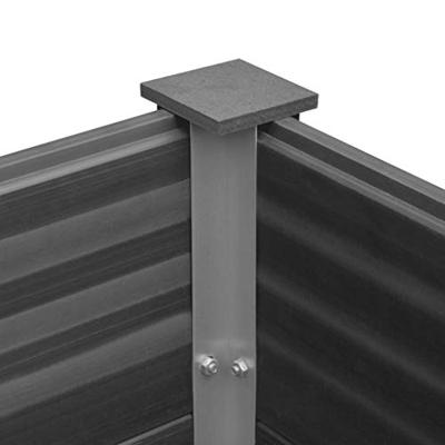 Plantenbak verhoogd 100x100x54 cm HKC grijs - thumbnail