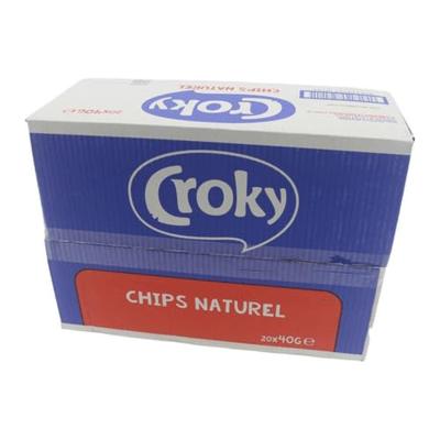 Croky - Naturel Chips - 20 Minizakjes Croky - Naturel Chips - 20 Minizakjes