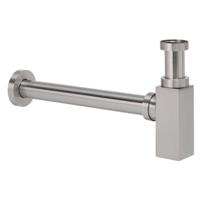 Star Luxe Bekersifon Vierkant 11/4" RVS Look Aqua Splash - thumbnail