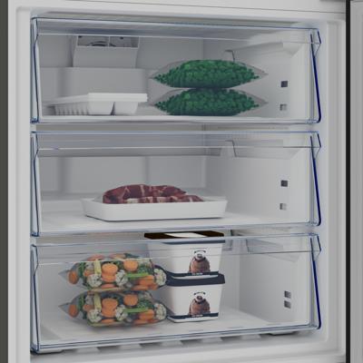 Beko B7RCNE566HXB1 Koel-vriescombinatie Zilver