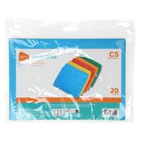 Gekleurde Enveloppen C5, 20st. - thumbnail