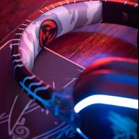 Lexip Naruto Shippuden Kakashi Kamui Over Ear headset Kabel, Bluetooth Stereo Zwart/blauw Headset, Volumeregeling, Microfoon uitschakelbaar (mute) Gamen - thumbnail