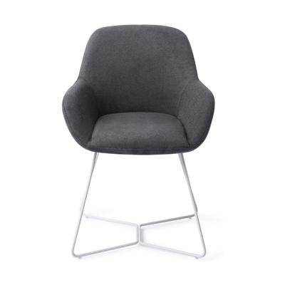 Jesper Home Eetkamerstoel 'Kushi' Beehive White, kleur Black-Out