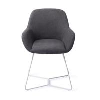 Jesper Home Eetkamerstoel 'Kushi' Beehive White, kleur Black-Out - thumbnail