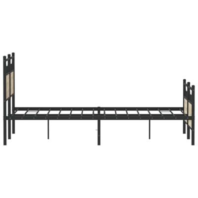 Bedframe zonder matras hout sonoma eikenkleurig 137x190 cm Bedframe zonder matras hout sonoma eikenkleurig 137x190 cm