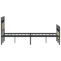 Bedframe zonder matras hout sonoma eikenkleurig 137x190 cm - thumbnail