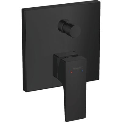 Hansgrohe Metropol ééngreeps badmengkraan afbouwdeel met rechte greep, mat zwart