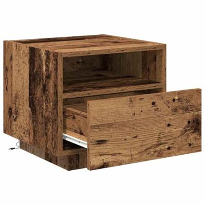 Nachtkastje 2 pcs Oud hout 40 x 39 x 37 cm Bewerkt hout