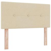 Boxspringbed met matras met matras Crème 90 x 190 cm Stof - thumbnail