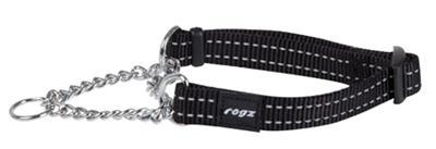Rogz For Dogs snake halfslip halsband zwart