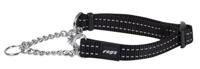 Rogz For Dogs snake halfslip halsband zwart - thumbnail