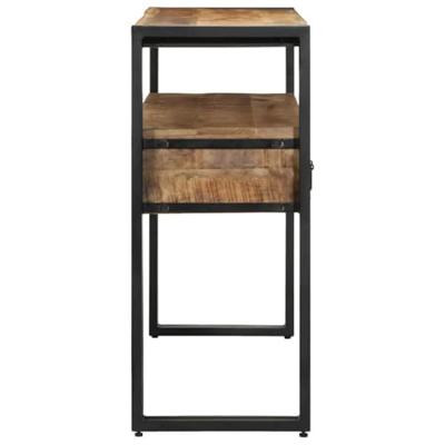 Wandtafel met lade Bruin 120 x 33 x 75 cm massief mangohout