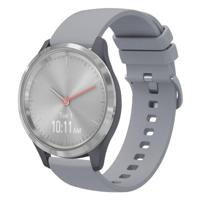 By Qubix - Compatible met Garmin Venu 3s / Vivoactive 4s / Venu 2s / Vivomove 3s / Forerunner 255s - Soft siliconen bandje - Grijs - Compatible Garmin bandje - thumbnail