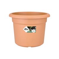 Elho green basics cilinder bloempot 35 cm mild terra - thumbnail