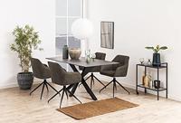 Bendt Eetkamerstoel 'Helena' Draaibaar, kleur Bruin - thumbnail