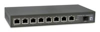 LevelOne Switch 9X GE GEP-0925 2.5GbE 108W 8xPoE+ sw - thumbnail