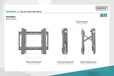 Digitus DA-90446 TV-beugel Variabele afstand tot de muur 114,3 cm (45) - 177,8 cm (70) Uittrekbaar, Kantelbaar, Kantelbaar en roteerbaar Digitus DA-90446 TV-beugel Variabele afstand tot de muur 114,3 cm (45) - 177,8 cm (70) Uittrekbaar, Kantelbaar, Kantelbaar en roteerbaar